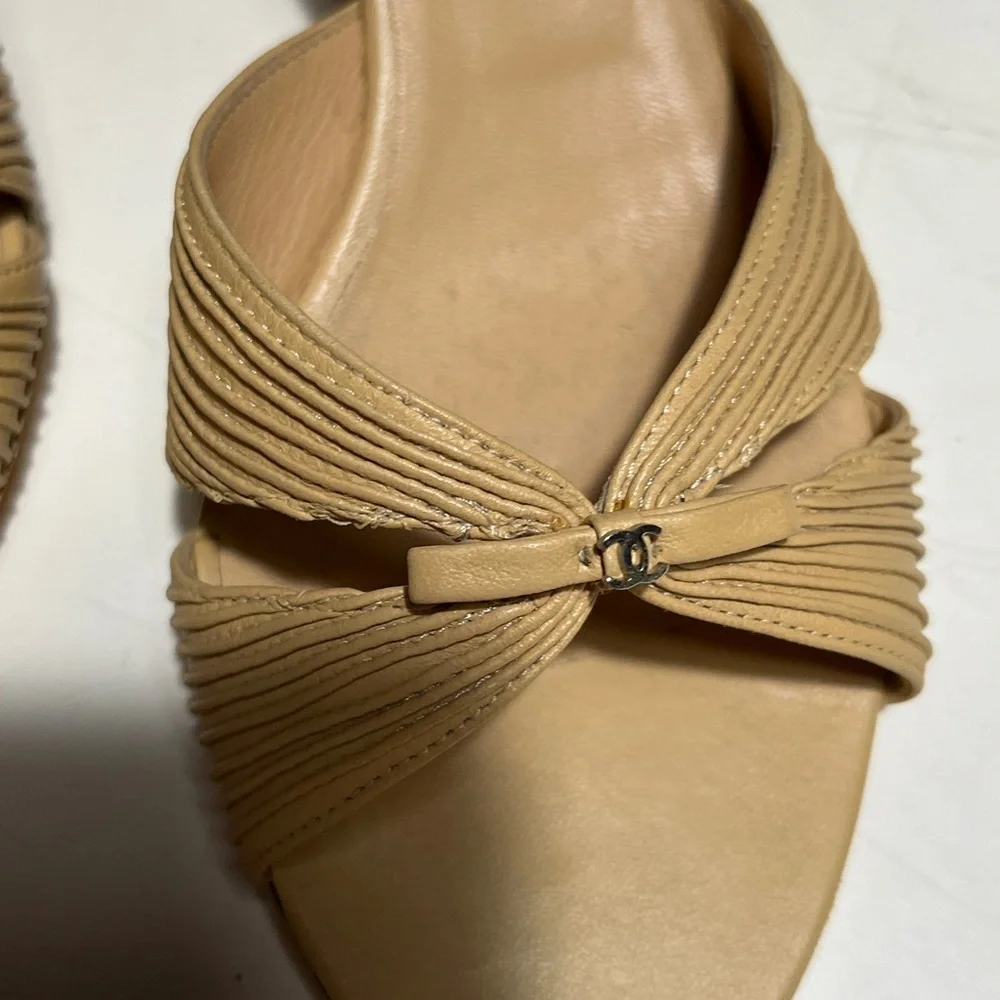 Chanel Beige Women's Sandals